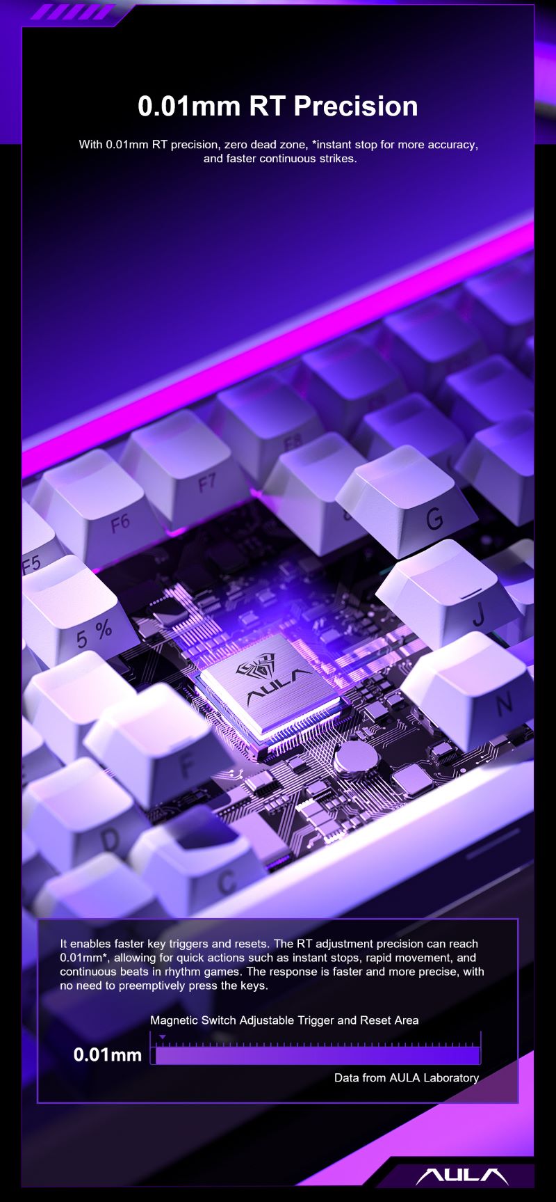 AULA Hero84HE Magnetic Switch Gaming Keyboard