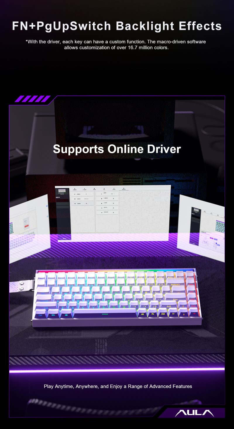 AULA Hero84HE Magnetic Switch Gaming Keyboard