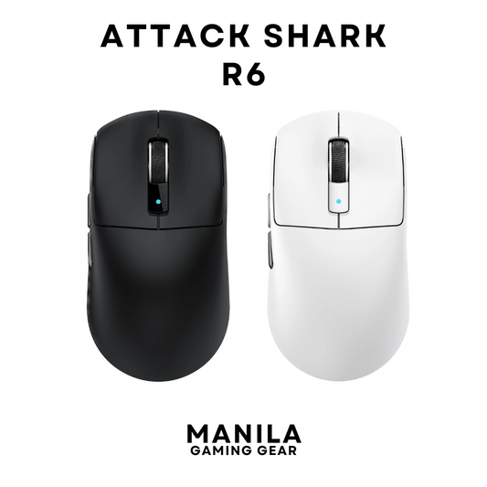 ATTACK SHARK R6 Ultralight 39g Wireless 8K PAW3950MAX Gaming Mouse
